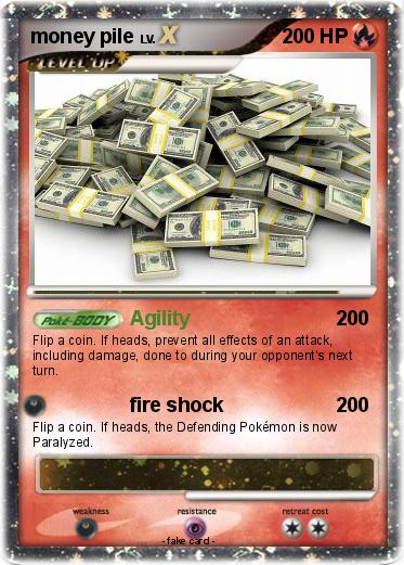 Pokemon money pile