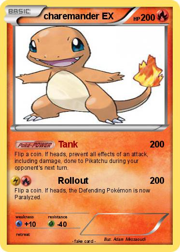 Pokemon charemander EX