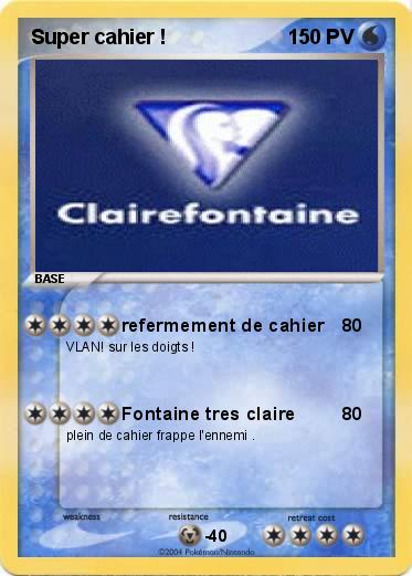 Pokemon Super cahier !