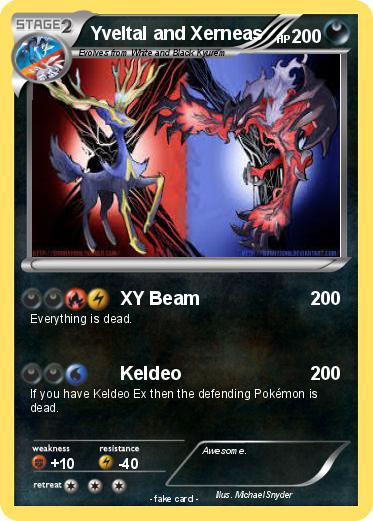 Pokemon Yveltal and Xerneas