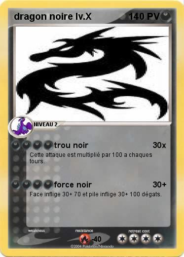 Pokemon dragon noire lv.X