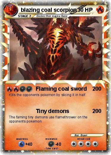 Pokemon blazing coal scorpion