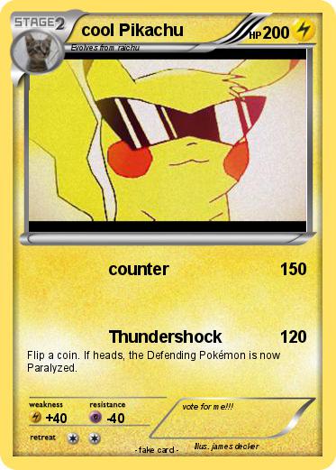 Pokemon cool Pikachu