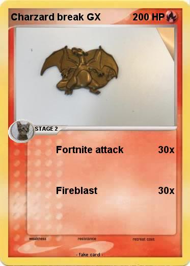Pokemon Charzard break GX