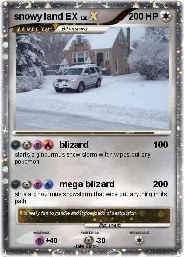 Pokemon snowy land EX