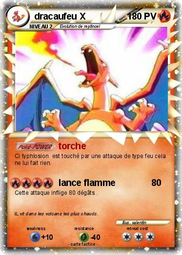 Pokemon dracaufeu X