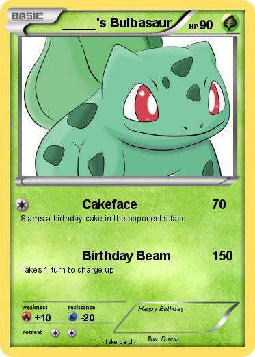 Pokemon _____'s Bulbasaur