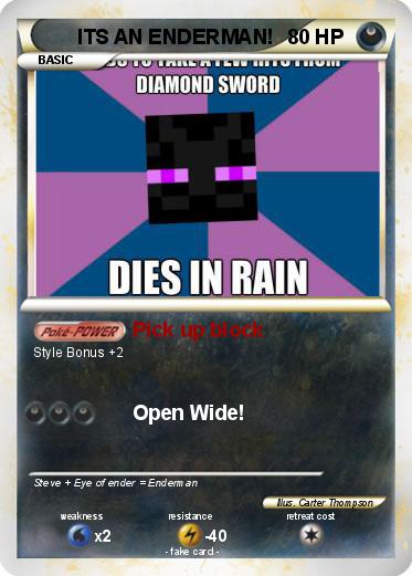 Pokemon ITS AN ENDERMAN!