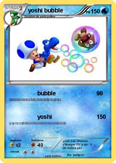 Pokemon yoshi bubble