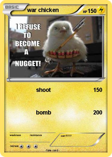 Pokemon war chicken