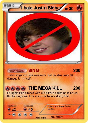 Pokemon I hate Justin Bieber