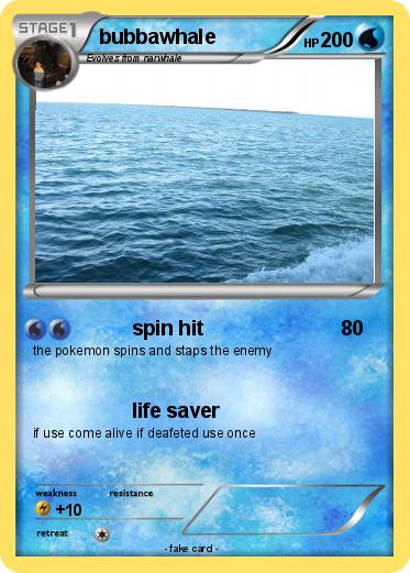 Pokemon bubbawhale