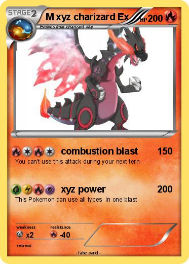 Pokemon M xyz charizard Ex