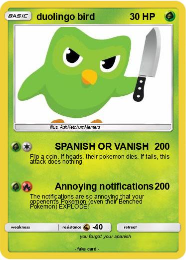 Pokemon duolingo bird