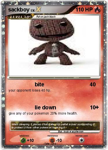 Pokemon sackboy