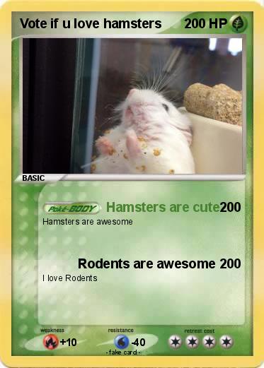 Pokemon Vote if u love hamsters