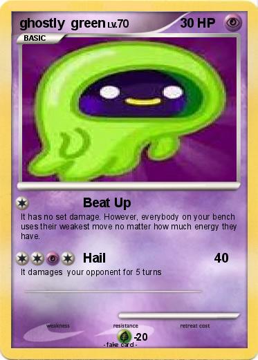 Pokemon ghostly  green