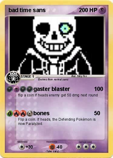 Pokemon bad time sans