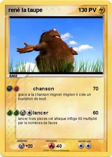 Pokemon rené la taupe
