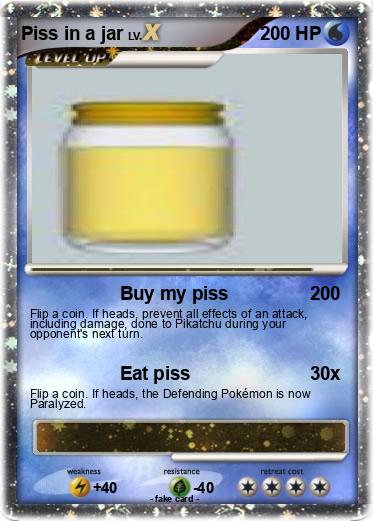 Pokemon Piss in a jar
