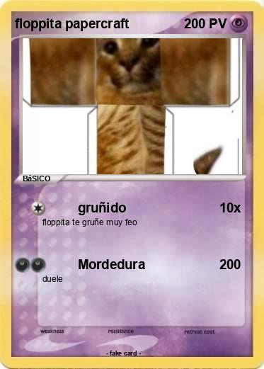 Pokemon floppita papercraft