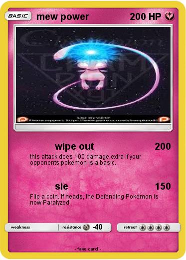 Pokemon mew power