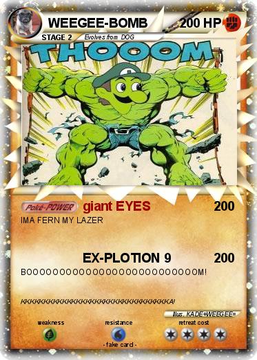 Pokemon WEEGEE-BOMB