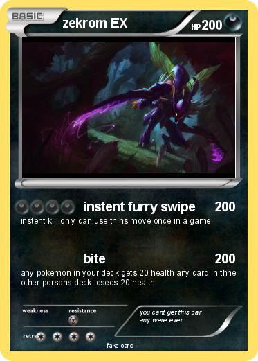 Pokemon zekrom EX