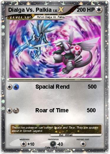 Pokemon Dialga Vs. Palkia