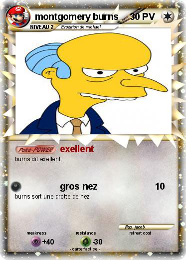 Pokemon montgomery burns