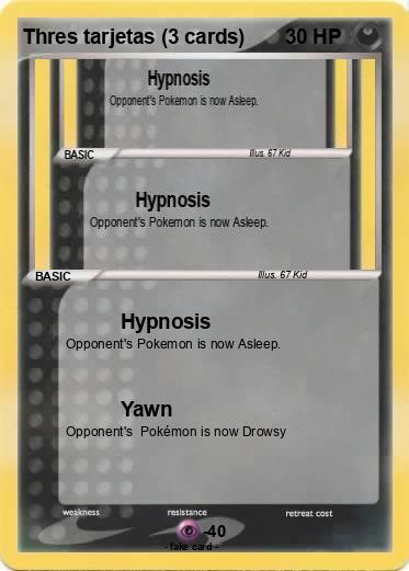 Pokemon Thres tarjetas (3 cards)