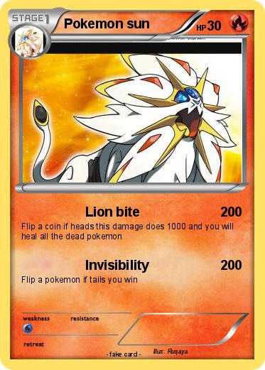 Pokemon Pokemon sun