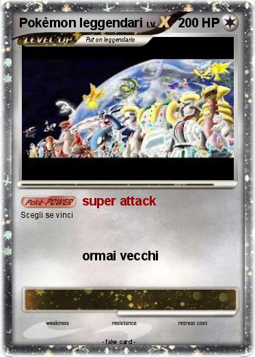 Pokemon Pokèmon leggendari