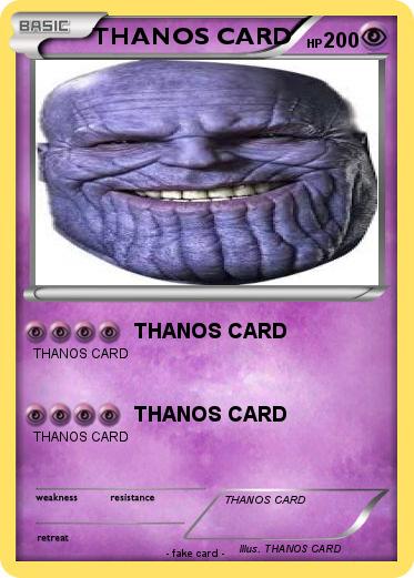 Pokemon THANOS CARD