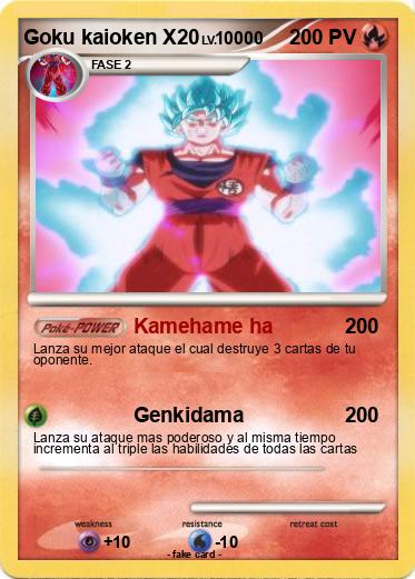 Pokemon Goku kaioken X20