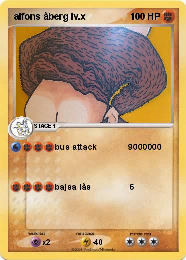 Pokemon alfons åberg lv.x