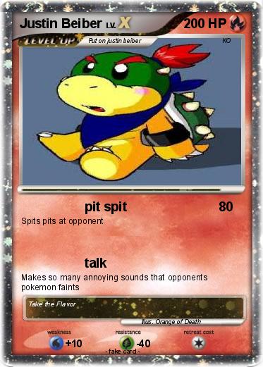 Pokemon Justin Beiber