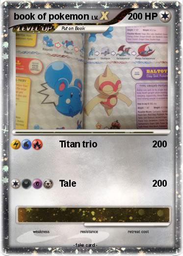 Pokemon book of pokemon