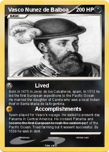 Pokemon Vasco Nunez de Balboa