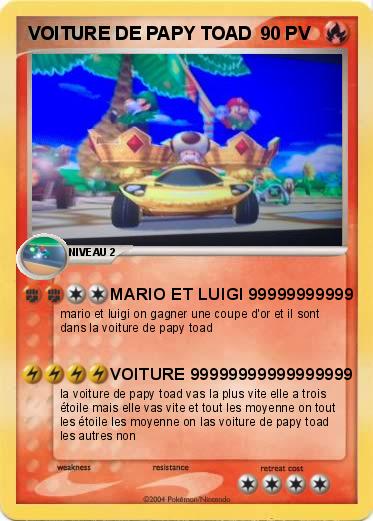 Pokemon VOITURE DE PAPY TOAD 