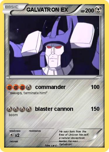 Pokemon GALVATRON EX