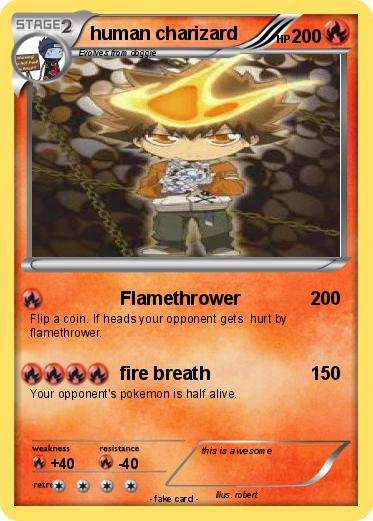 Pokemon human charizard
