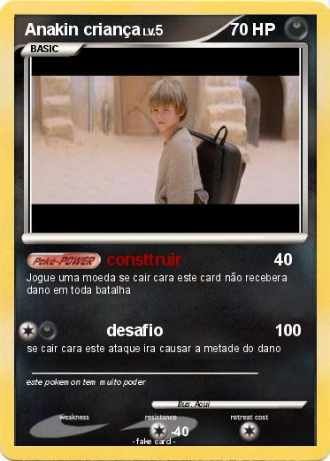 Pokemon Anakin criança
