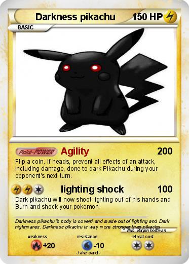 Pokemon Darkness pikachu