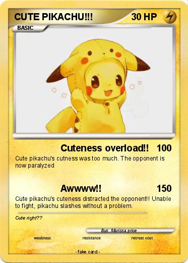 Pokemon CUTE PIKACHU!!!