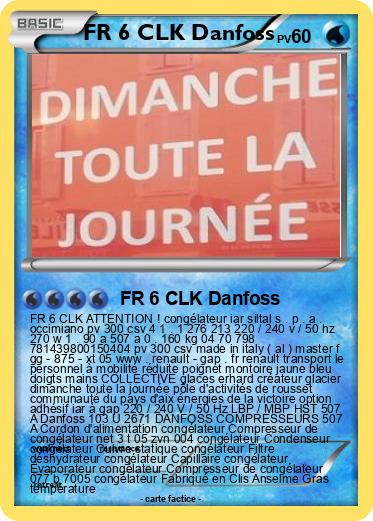 Pokemon FR 6 CLK Danfoss