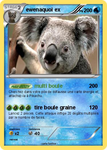 Pokemon ewenaquoi ex