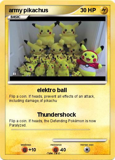 Pokemon army pikachus