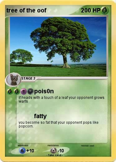 Pokemon tree of the oof