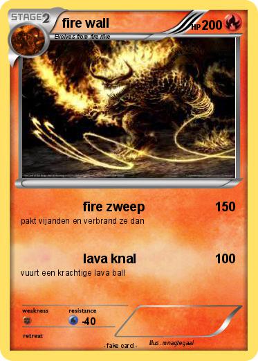 Pokemon fire wall